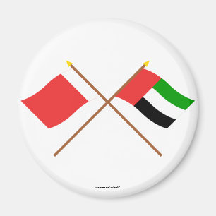 UAE und Dubai gekreuzte Flaggen Magnet