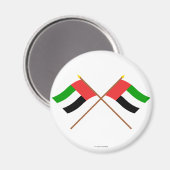 UAE und Fujairah - Grenzflaggen Magnet (Vorderseite/Rückseite)