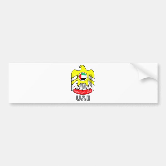 Uae-Wappen Autoaufkleber (Vorne)