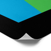 Uah-Farbausbruch Poster (Ecke)