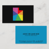 Uah-Farbausbruch Visitenkarte (Vorne/Hinten)