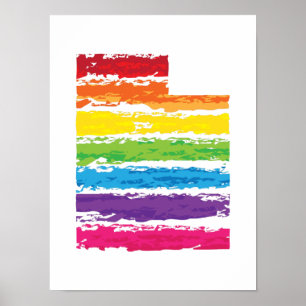 Uah-Farbstriche Poster