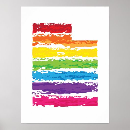 Uah-Farbstriche Poster (Vorne)