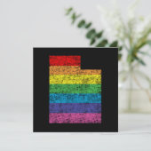 Uah Regenbogen Einladung (Stehend Vorderseite)