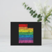 Uah Regenbogen Postkarte (Stehend Vorderseite)