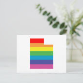 Uah Regenbogen Postkarte (Stehend Vorderseite)