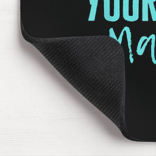 Ual Ault Awareness 2025 Aquamarin Ribbon Your Voic Mousepad (Ecke)