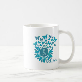 Ual Ault Awareness Month glauben Sonnenblume Aquam Kaffeetasse