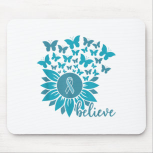 Ual Ault Awareness Month glauben Sonnenblume Aquam Mousepad
