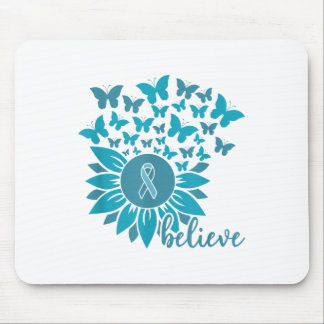 Ual Ault Awareness Month glauben Sonnenblume Aquam Mousepad