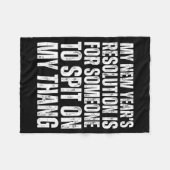 Ual Innuendo Funny Offensive Adult Humor New Years Fleecedecke (Vorderseite (Horizontal))