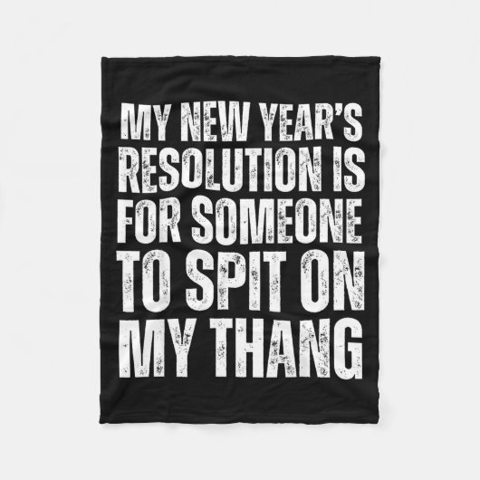 Ual Innuendo Funny Offensive Adult Humor New Years Fleecedecke (Vorderseite)