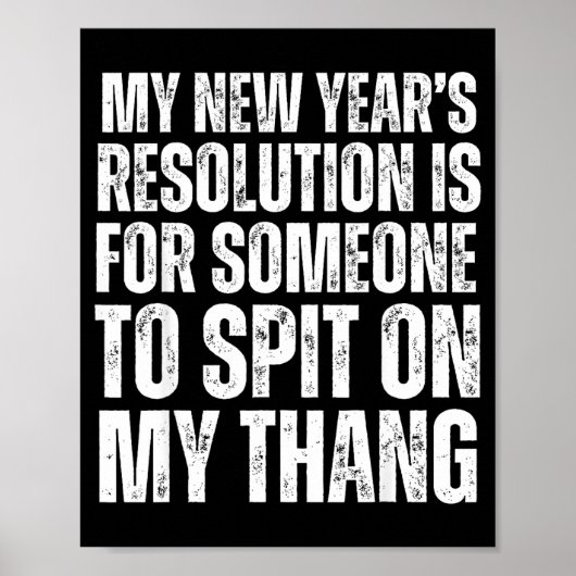 Ual Innuendo Funny Offensive Adult Humor New Years Poster (Vorne)