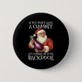 Ual Innuendo Santa Rude Christmas Button (Vorderseite)