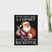 Ual Innuendo Santa Rude Christmas Karte (Vorderseite)