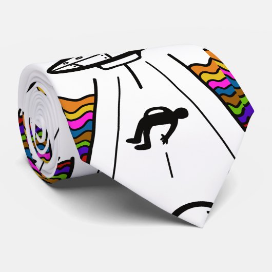 UAP Alien Entführung Krawatte (Gerollt)