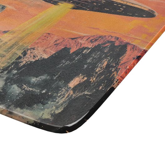 UAP Alien Entführung Schneidebrett (Ecke)