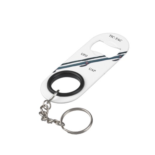 UAP-UFO MINI FLASCHENÖFFNER (Rückseite Schrägansicht)