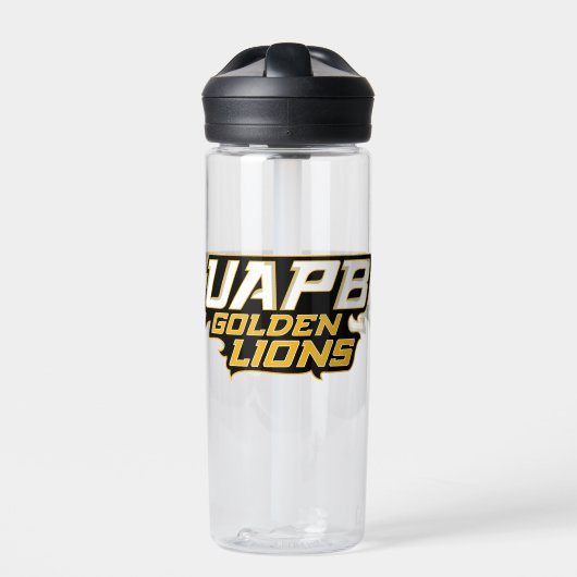UAPB Golden Lions Wordmark Trinkflasche (Vorderseite)
