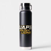 UAPB Golden Lions Wordmark Trinkflasche (Rückseite)