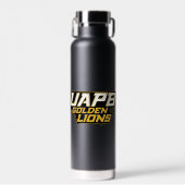 UAPB Golden Lions Wordmark Trinkflasche (Vorne)