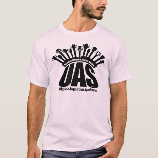 UAS Ukulele-Erwerbs-Syndrom T-Shirt (Vorderseite)