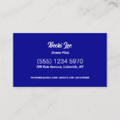 UAV Pilot Custom QR Visitenkarte (Rückseite)