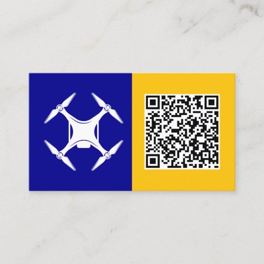 UAV Pilot Custom QR Visitenkarte (Vorderseite)
