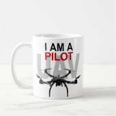 UAV Quadpilot Quadcopter Pilot Kaffeetasse (Links)