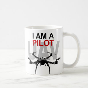 UAV Quadpilot Quadcopter Pilot Kaffeetasse