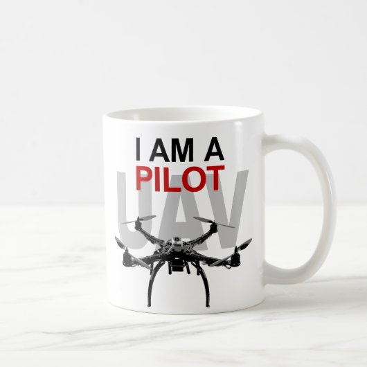 UAV Quadpilot Quadcopter Pilot Kaffeetasse (Rechts)
