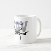 UAV Quadpilot Quadcopter Pilot Kaffeetasse (VorderseiteRechts)