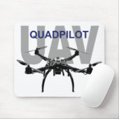 UAV Quadpilot Quadcopter Pilot Mousepad (Mit Mouse)