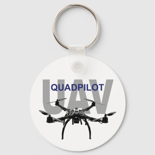 UAV Quadpilot Quadcopter Pilot Schlüsselanhänger (Vorderseite)