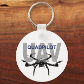 UAV Quadpilot Quadcopter Pilot Schlüsselanhänger (Vorderseite)