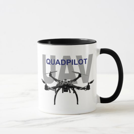 UAV Quadpilot Quadcopter Pilot Tasse (Rechts)