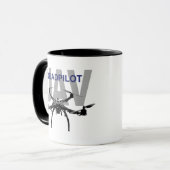 UAV Quadpilot Quadcopter Pilot Tasse (Vorderseite Links)
