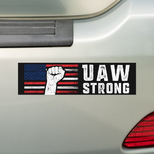 UAW Strong United Auto Workers Gewerkschaft Autoaufkleber (Auf Auto)