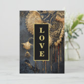 *~ UAWG 17 AR26 QR LIEBE Vintage Wedding Einladung (Stehend Vorderseite)