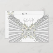 UAWG 25. Jubiläum Weißer Silber Pearl Jewel 2 RSVP Karte (Vorne/Hinten)