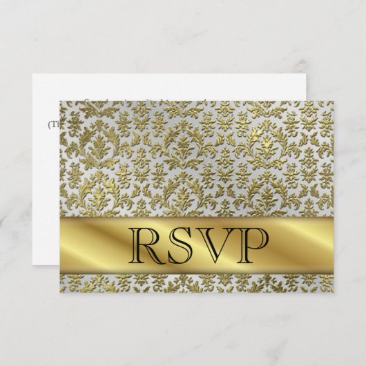 UAWG 50. Gold Jubiläumskarte RSVP Karte (Vorne/Hinten)