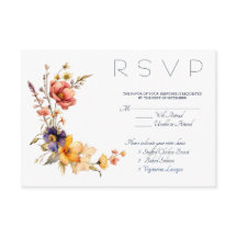 UAwg-Abschlusskarte für eklektische Wildblumen