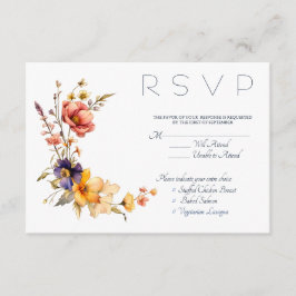 UAwg-Abschlusskarte für eklektische Wildblumen Begleitkarte