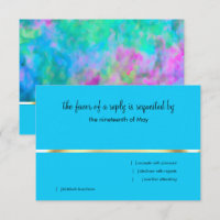 UAWG Abstraktes Design in Türkis Blau Lila Aqua