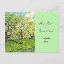 UAWG, Annahmekarte, Obstgarten in Blossom Einladungspostkarte