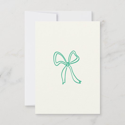 UAwg-Antwortkarte für die von Hand gezogenen Bögen RSVP Karte (Rückseite)