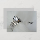 UAwg-Antwortkarte für Hochzeitssender RSVP Karte (Vorne/Hinten)