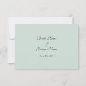 UAWG, Antwortkarte, Pflaume-Blume RSVP Karte (Rückseite)