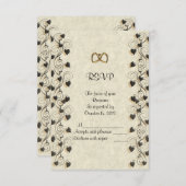 UAWG-Antwortkarte Zierstreifen RSVP Karte (Vorne/Hinten)