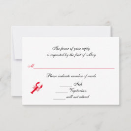 uAwg-/Antwortkarten "Deep Sea" RSVP Karte